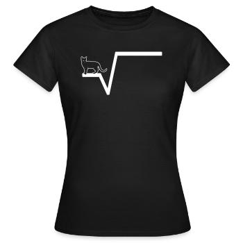 Racine mathématique - T-shirt Femme - noir - Devant - AI Model Female 172 dark (172cm)