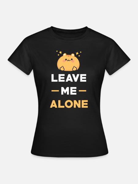 Anti Social Sozialer Abstand - Dame-T-shirt - sort