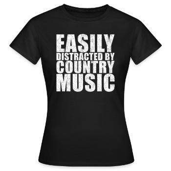 Musique country - T-shirt Femme - noir - Devant - AI Model Female 172 dark (172cm)