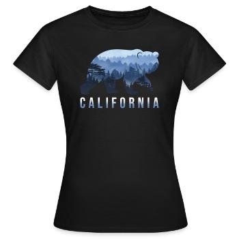 California - Women's T-Shirt - black - Front - AI Model Female 172 dark (172cm)