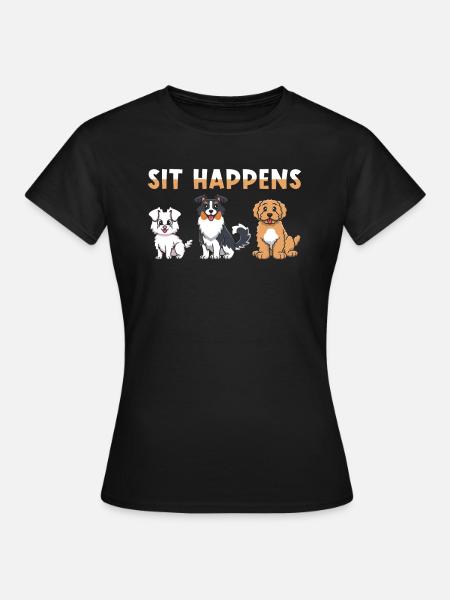 Dog Agility - Frauen T-Shirt - Schwarz