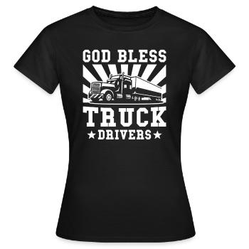 Truck Driver Gift - Women's T-Shirt - black - Front - AI Model Female 172 dark (172cm)