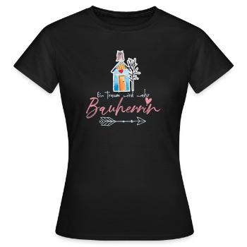 Bauherrin - Frauen T-Shirt - Schwarz - Vorne - AI Model Female 172 dark (172cm)
