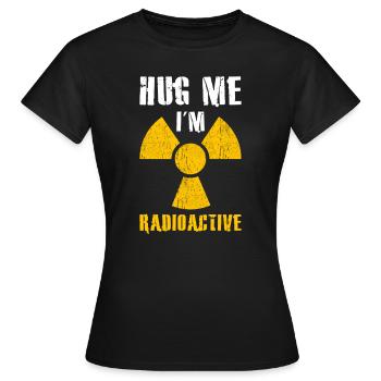 Radioaktiv - Frauen T-Shirt - Schwarz - Vorne - AI Model Female 172 dark (172cm)