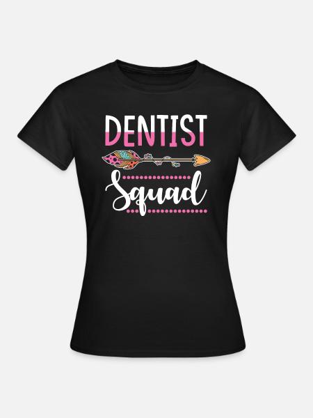 Zahnärtzin Gruppe - Frauen T-Shirt - Schwarz