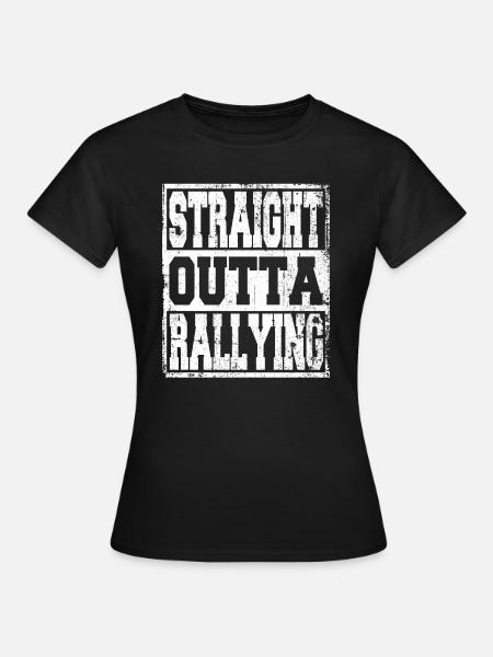 Rallye Spruch lustig - T-shirt dam - svart