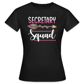 secrétaire - T-shirt Femme - noir - Devant - AI Model Female 172 dark (172cm)