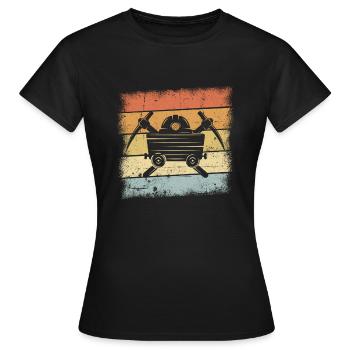 Mining - Women's T-Shirt - black - Front - AI Model Female 172 dark (172cm)