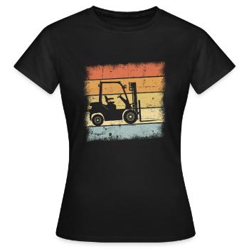 Forklift - Women's T-Shirt - black - Front - AI Model Female 172 dark (172cm)