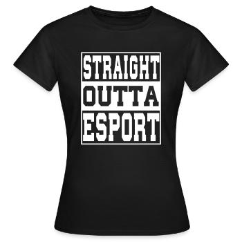 Esport Spruch lustig - Frauen T-Shirt - Schwarz - Vorne - AI Model Female 172 dark (172cm)