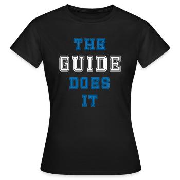 Le Guide le fait Guide Cadeau - T-shirt Femme - noir - Devant - AI Model Female 172 dark (172cm)