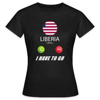 La Libye appelle les drapeaux Lusiger en disant - T-shirt Femme - noir - Devant - AI Model Female 172 dark (172cm)