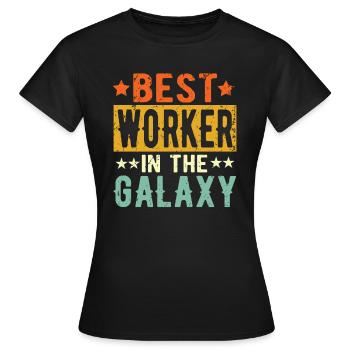 Best Worker ever Worker Gift - Women's T-Shirt - black - Front - AI Model Female 172 dark (172cm)