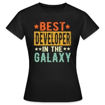 Best Entwickler ever Entwickler Geschenk - Frauen T-Shirt - Schwarz - Vorne - AI Model Female 172 dark (172cm)