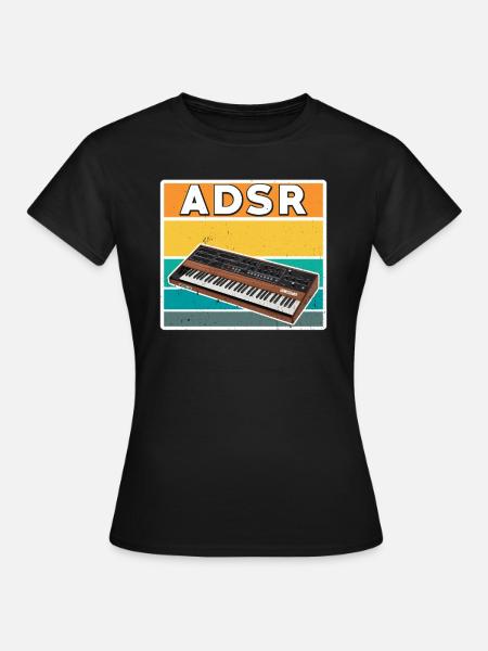 Adsr synthesizer - Frauen T-Shirt - Schwarz
