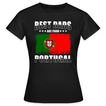 Portugiesischer Vater Beste Väter Porgutal - Frauen T-Shirt - Schwarz - Vorne - AI Model Female 172 dark (172cm)