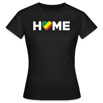 Kongo Heimat Kongo Flagge Kongo Liebe - Frauen T-Shirt - Schwarz - Vorne - AI Model Female 172 dark (172cm)