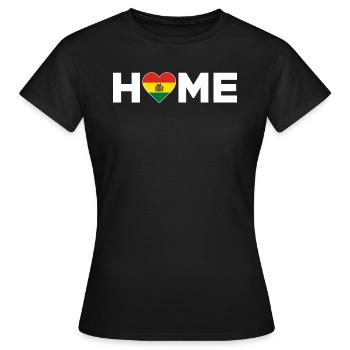 Bolivien Heimat Bolivien Flagge Bolivien Liebe - Frauen T-Shirt - Schwarz - Vorne - AI Model Female 172 dark (172cm)
