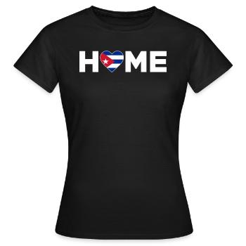 Kuba Heimat Kuba Flagge Kuba Liebe - Frauen T-Shirt - Schwarz - Vorne - AI Model Female 172 dark (172cm)