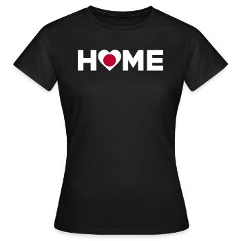 Japan Homeland Japan Flag Japan Love - Women's T-Shirt - black - Front - AI Model Female 172 dark (172cm)