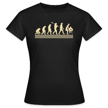 Evolution Of the Middle School Teacher - Women's T-Shirt - black - Front - AI Model Female 172 dark (172cm)