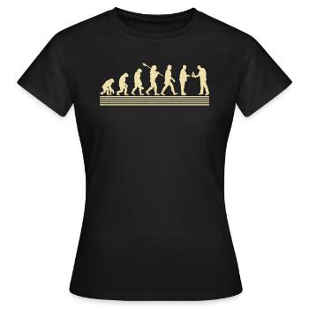 Banker-evolution - Frauen T-Shirt - Schwarz - Vorne - AI Model Female 172 dark (172cm)