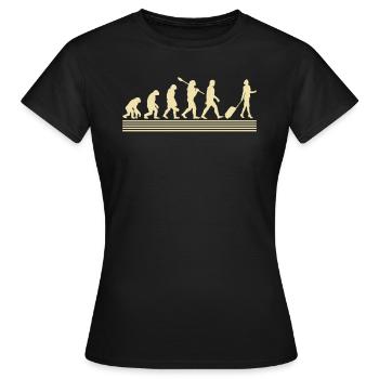 Stewardessen-evolution - Frauen T-Shirt - Schwarz - Vorne - AI Model Female 172 dark (172cm)