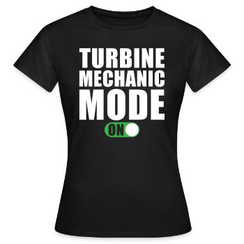 Wind turbine mechanic - Women's T-Shirt - black - Front - AI Model Female 172 dark (172cm)