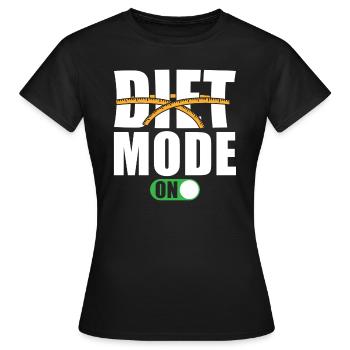 Régime disant Mode de régime sur - T-shirt Femme - noir - Devant - AI Model Female 172 dark (172cm)