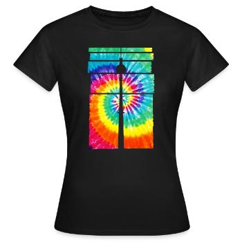 Tour de télévision souvenir de Berlin - T-shirt Femme - noir - Devant - AI Model Female 172 dark (172cm)
