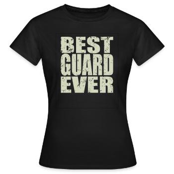 Best Security Guard ever Security Guard Gift - Women's T-Shirt - black - Front - AI Model Female 172 dark (172cm)