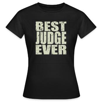 Meilleur juge de tous les temps Richter Gift - T-shirt Femme - noir - Devant - AI Model Female 172 dark (172cm)