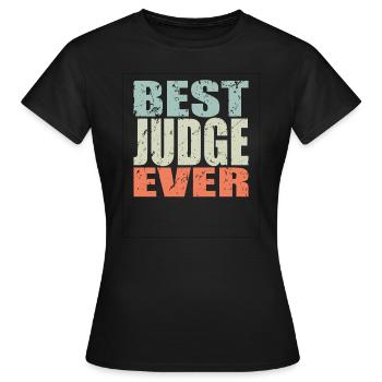 Meilleur juge de tous les temps Richter Gift - T-shirt Femme - noir - Devant - AI Model Female 172 dark (172cm)