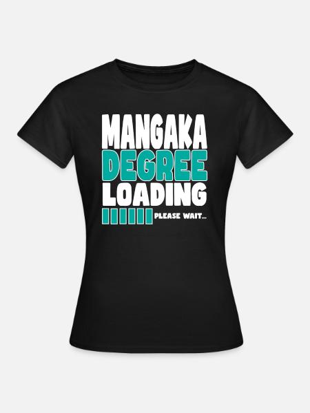 Mangaka lädt Ausbildung - Frauen T-Shirt - Schwarz