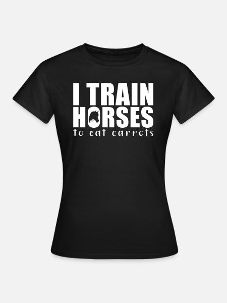 Pferde Training Pferdetrainer - Frauen T-Shirt - Schwarz
