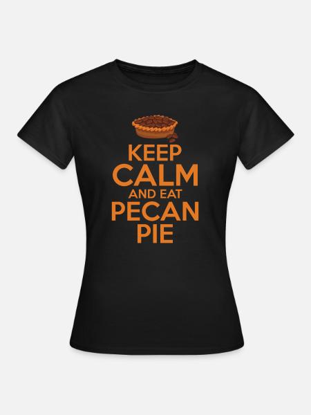 Pekannusskuchen Pekannuss Kuchen - Frauen T-Shirt - Schwarz