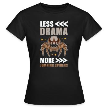 Dicton Jumping Spider - T-shirt Femme - noir - Devant - AI Model Female 172 dark (172cm)