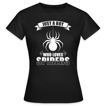 Dicton Jumping Spider - T-shirt Femme - noir - Devant - AI Model Female 172 dark (172cm)