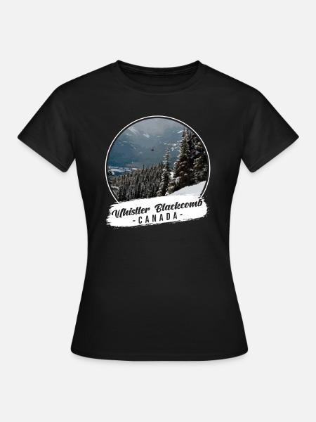 Whistler Blackcomb Kanada Souvenir - Frauen T-Shirt - Schwarz