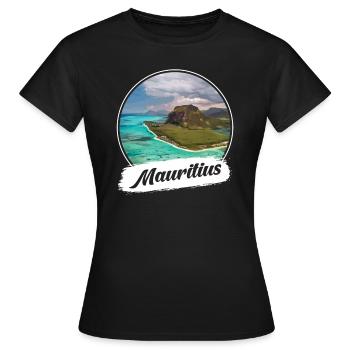 Mauritius Souvenir - Frauen T-Shirt - Schwarz - Vorne - AI Model Female 172 dark (172cm)