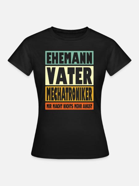 Mechatroniker Vater Ehemann Held - Frauen T-Shirt - Schwarz