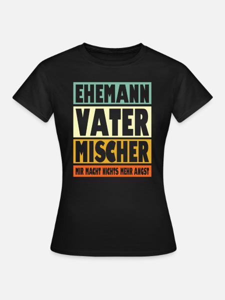 Mischer Vater Ehemann Held - Frauen T-Shirt - Schwarz