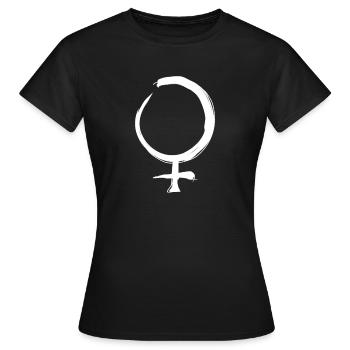 Venus Astrologie Symbol - Frauen T-Shirt - Schwarz - Vorne - AI Model Female 172 dark (172cm)