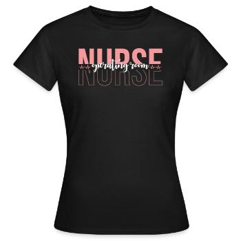 Infirmière en chirurgie Infirmière en chirurgie - T-shirt Femme - noir - Devant - AI Model Female 172 dark (172cm)