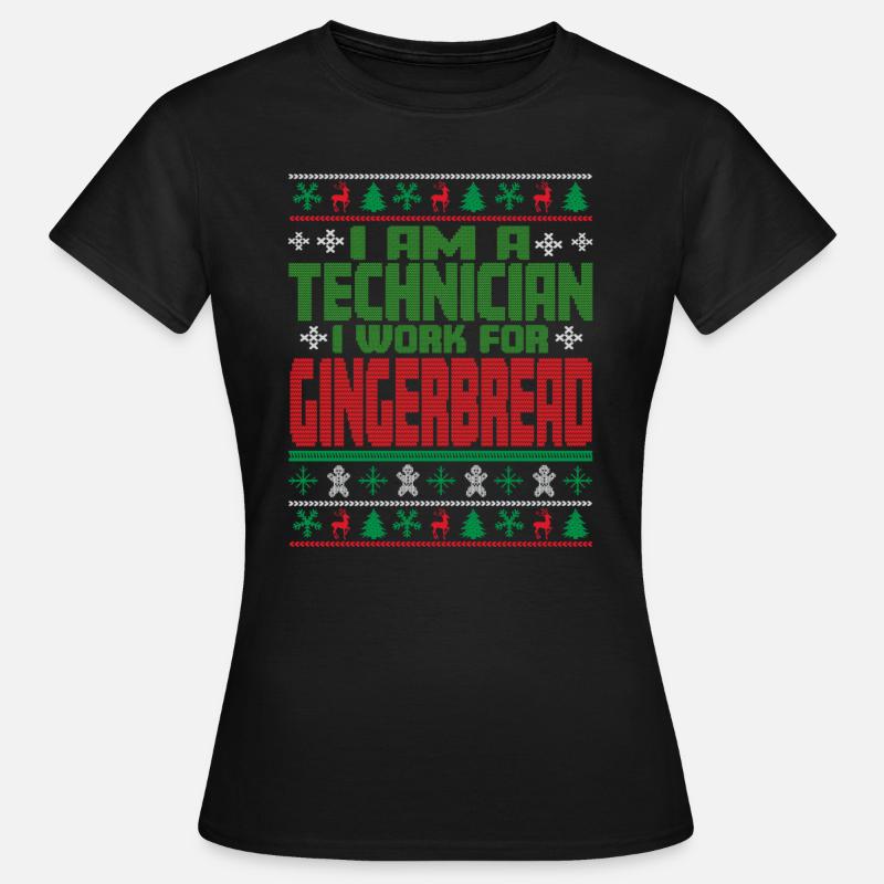 Techniker Weihnachten Spruch - Frauen T-Shirt - Schwarz