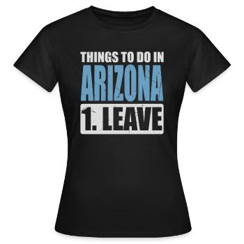 Mèmes de l’Arizona - T-shirt Femme - noir - Devant - AI Model Female 172 dark (172cm)