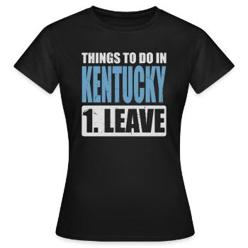 Kentucky Meme - Frauen T-Shirt - Schwarz - Vorne - AI Model Female 172 dark (172cm)