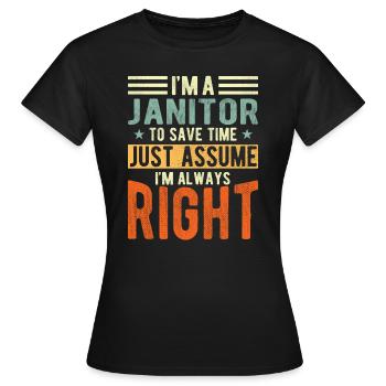 Caretaker - Women's T-Shirt - black - Front - AI Model Female 172 dark (172cm)