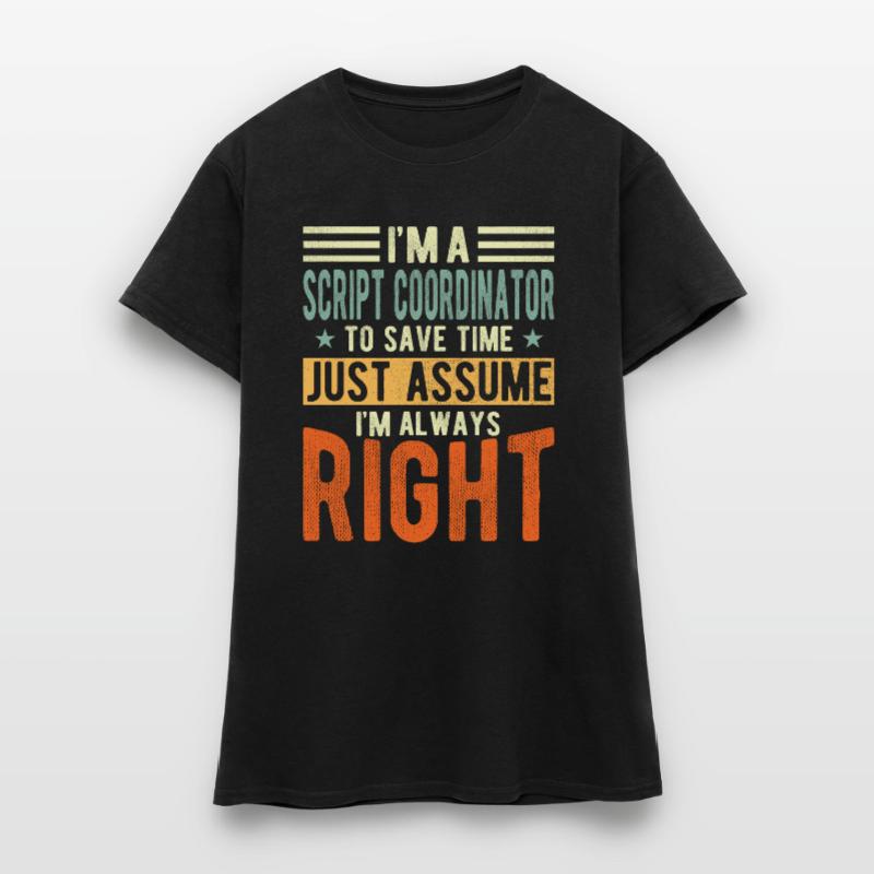 Coordinateur de script T-shirt Femme