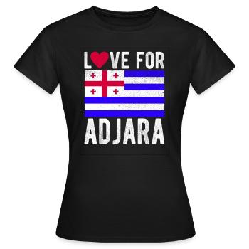 Adjara Souvenir - T-shirt Femme - noir - Devant - AI Model Female 172 dark (172cm)